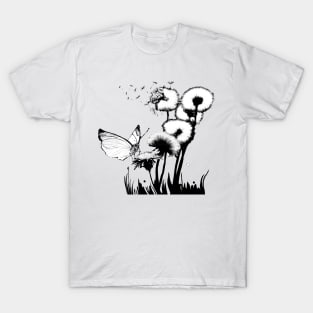 Dandelion Butterfly T-Shirt